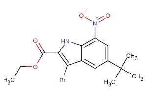 ethyl 3-bromo-5-(tert-butyl)-7-nitro-1H-indole-2-carboxylate