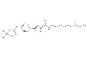 methyl 7-(5-(4-((tert-butoxycarbonyl)amino)phenyl)isoxazole-3-carboxamido)heptanoate