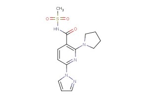 N-(methylsulfonyl)-6-(1H-pyrazol-1-yl)-2-(pyrrolidin-1-yl)nicotinamide