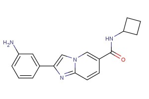 2-(3-aminophenyl)-N-cyclobutylimidazo[1,2-a]pyridine-6-carboxamide