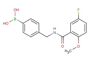 (4-((5-fluoro-2-methoxybenzamido)methyl)phenyl)boronic acid