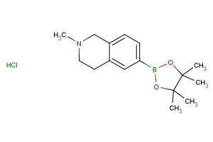 2-methyl-6-(4,4,5,5-tetramethyl-1,3,2-dioxaborolan-2-yl)-1,2,3,4-tetrahydroisoquinoline hydrochloride