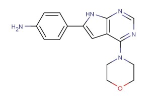 4-(4-morpholino-7H-pyrrolo[2,3-d]pyrimidin-6-yl)aniline