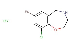 7-bromo-9-chloro-2,3,4,5-tetrahydrobenzo[f][1,4]oxazepine hydrochloride